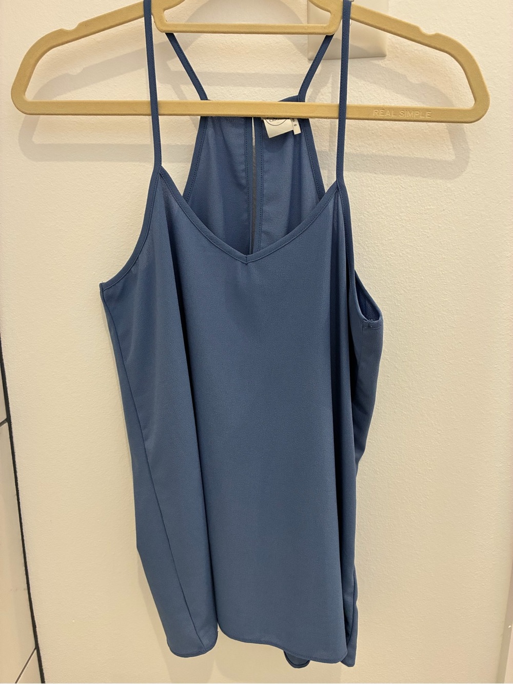 Paper Crane Slate Blue Racerback Cami Tank